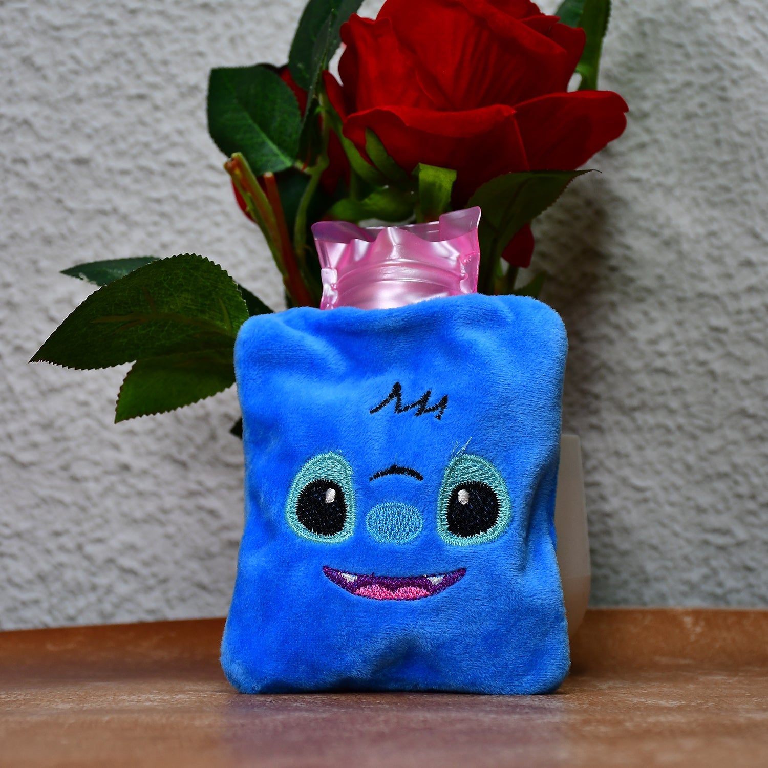 6512 Blue Stitch small Hot Water Bag with Cover for Pain Relief, Neck, Shoulder Pain and Hand, Feet Warmer, Menstrual Cramps. DeoDap 6512 Blue Stitch small Hot Water Bag with Cover for Pain Relief, Neck, Shoulder Pain and Hand, Feet Warmer, Menstrual Cramps. DeoDap